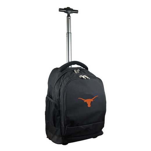 CLTXL780-BK: NCAA Texas Longhorns Wheeled Premium Backpack
